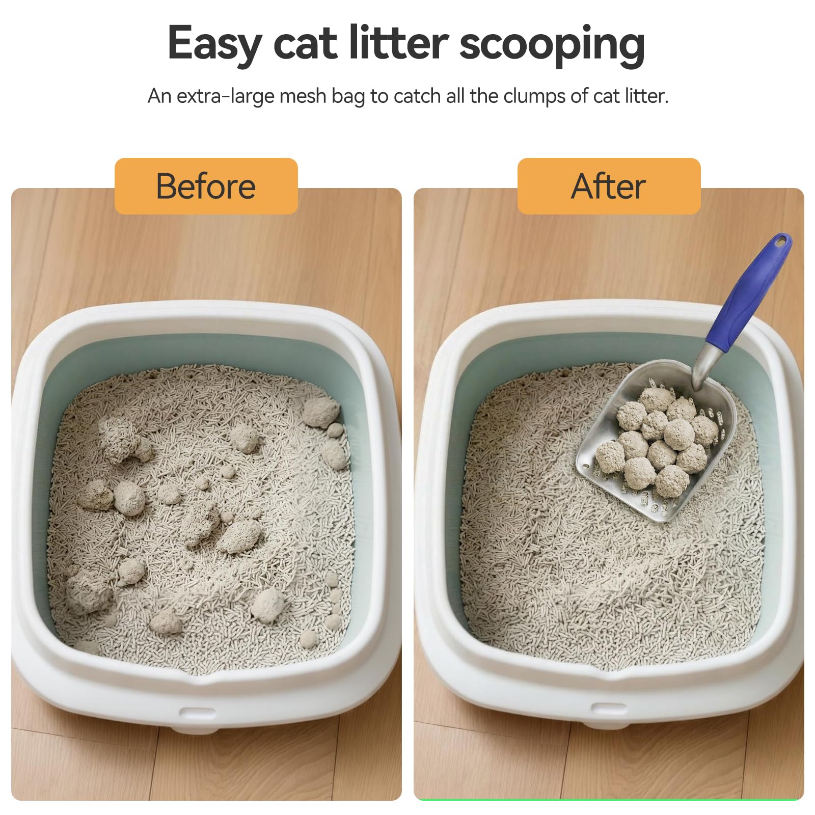 Cat Litter Scoop Kitty Metal Scooper Heavy Duty Aluminum Deep