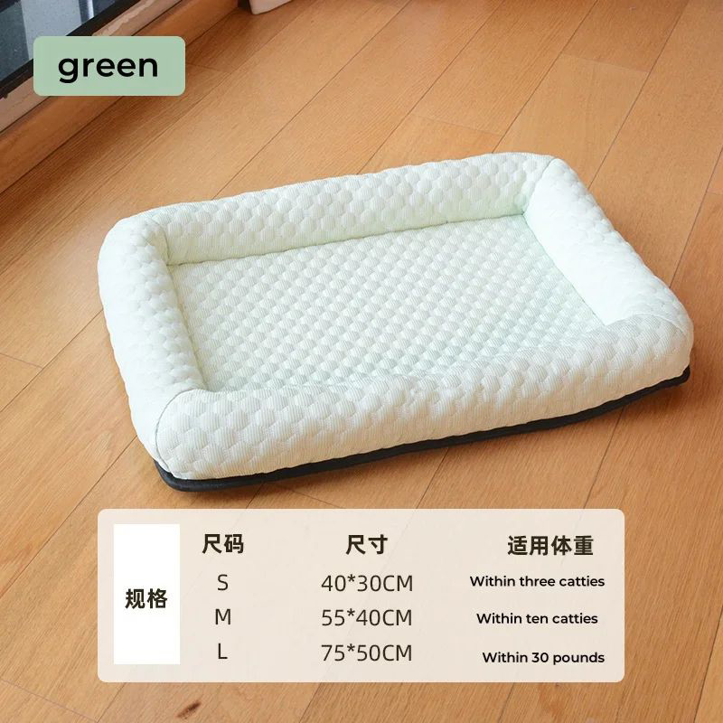 Summer Cooling Pet Cat Bed Cushion Ice Pad Dog Sleeping Square