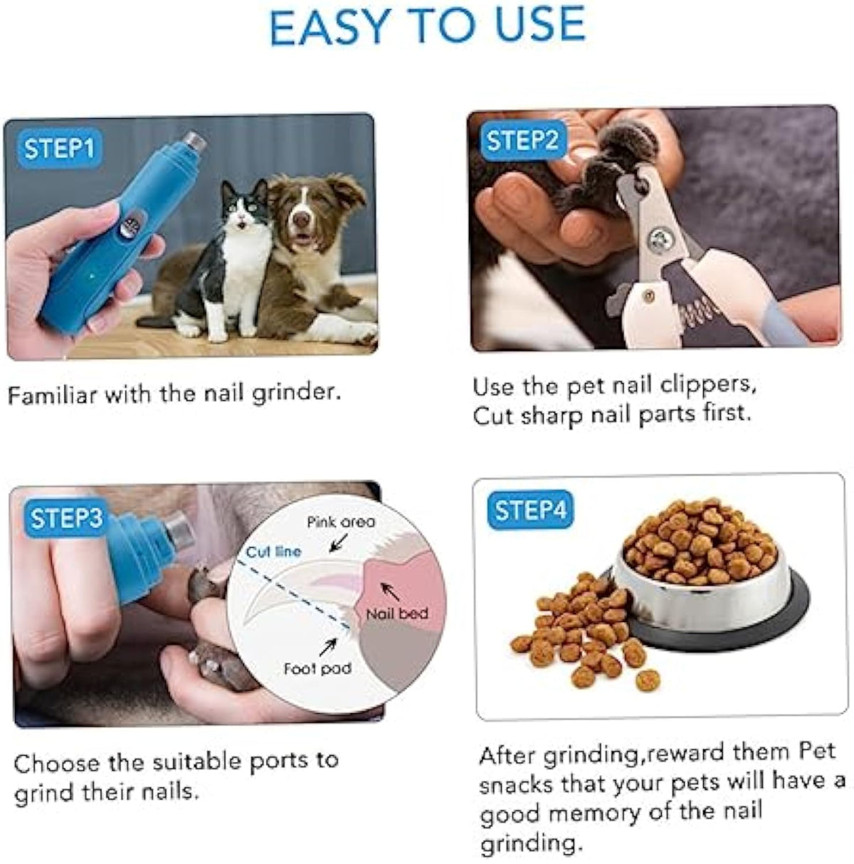 Pet Nail Grinder Electric Polisher For Pet Dog Claw Trimmer Pet