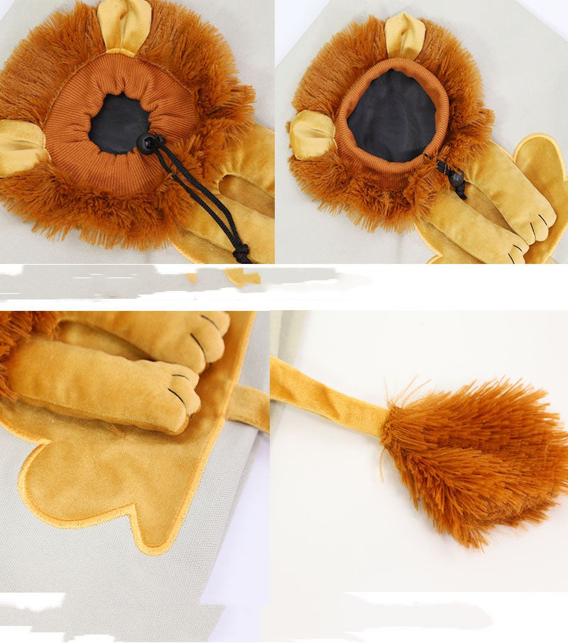 Soft Pet Carriers Lion Design Portable Breathable Bag Cat Dog
