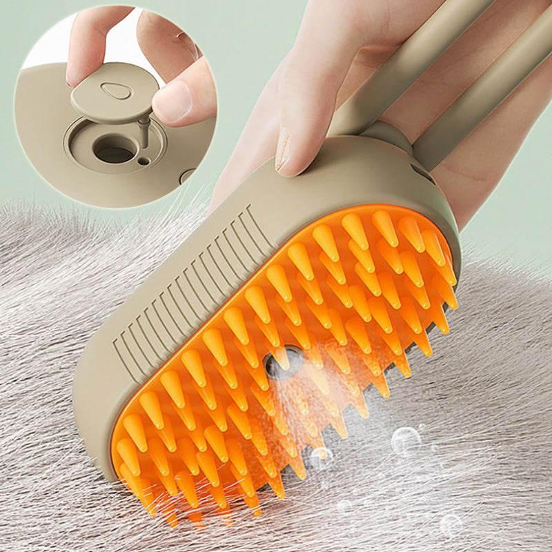Cat Steam Brush Steamy Dog 3-in-1 Electric Spray Hair Brushes For