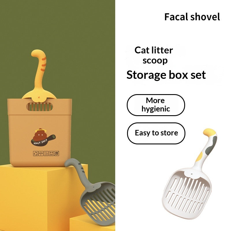 Cat Litter Scoop Storage Box Set