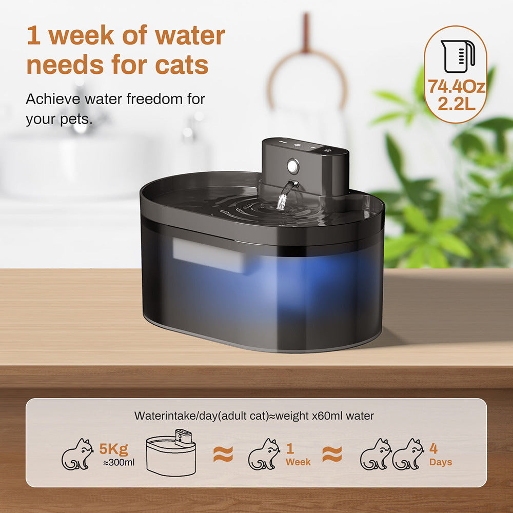 32l Pet Water Fountain Stainless Steel Automatic Induction Dispenser