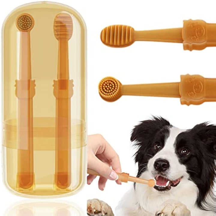 Dog Toothbrush and Tongue Brush Set