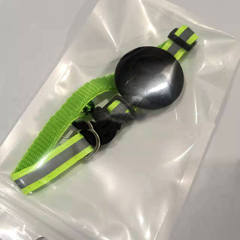 Airtag Pet Collar With Bell Reflective Adjustable Anti-lost Cat Dog