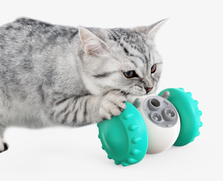 Cat And Dog Toys Slow Food Interactive Balance Car Multifunctional