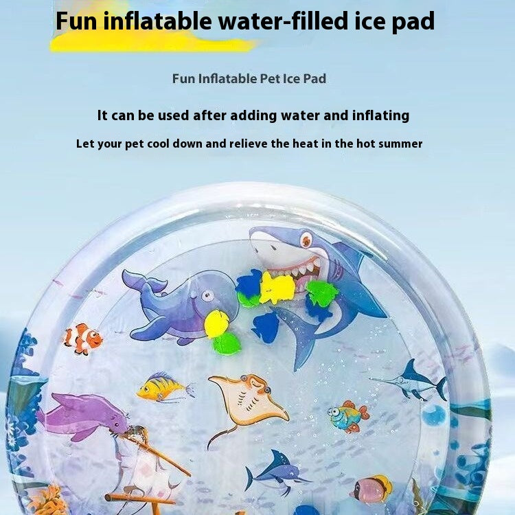 Summer Cooling Pet Water Bed Cushion Ice Pad Dog Sleeping Square