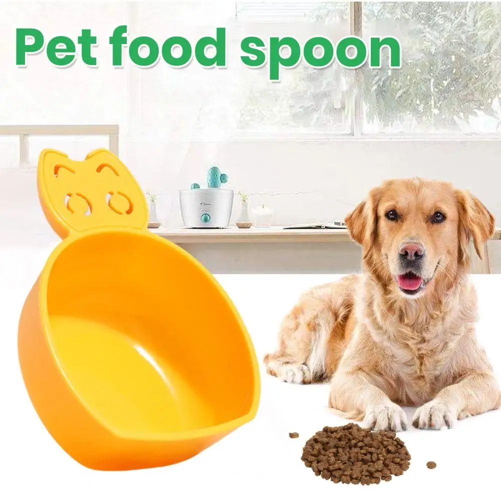 Pet Food Scoop Plastic Grain Spoon Multifunctional Timed