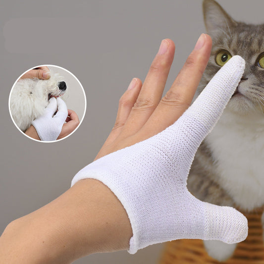Pet Finger Toothbrush Dog Cover Cleaning Teeth Cat Mouth Cleansing