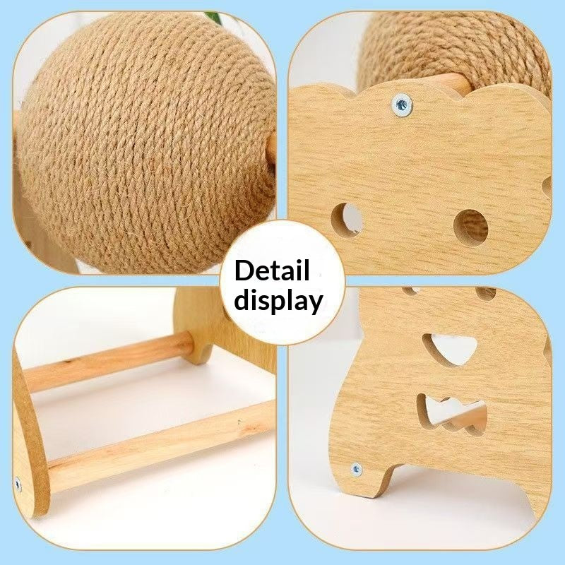 Cat Scratching Ball Roller Vertical Post Wear-resistant Toy
