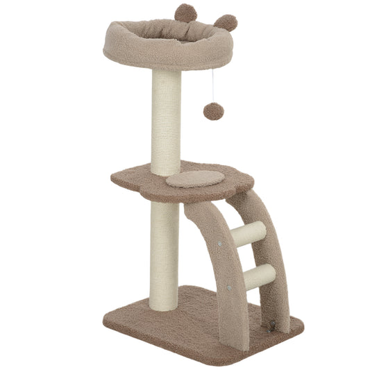 Cat Tree For Indoor Cats 88cm Tower With Sisal Scratching Post