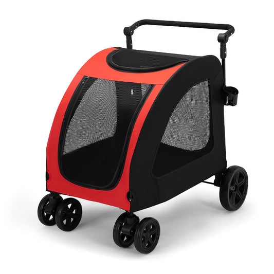 Foldable Pet Stroller For Multi Cats And Large Dogs Lightweight