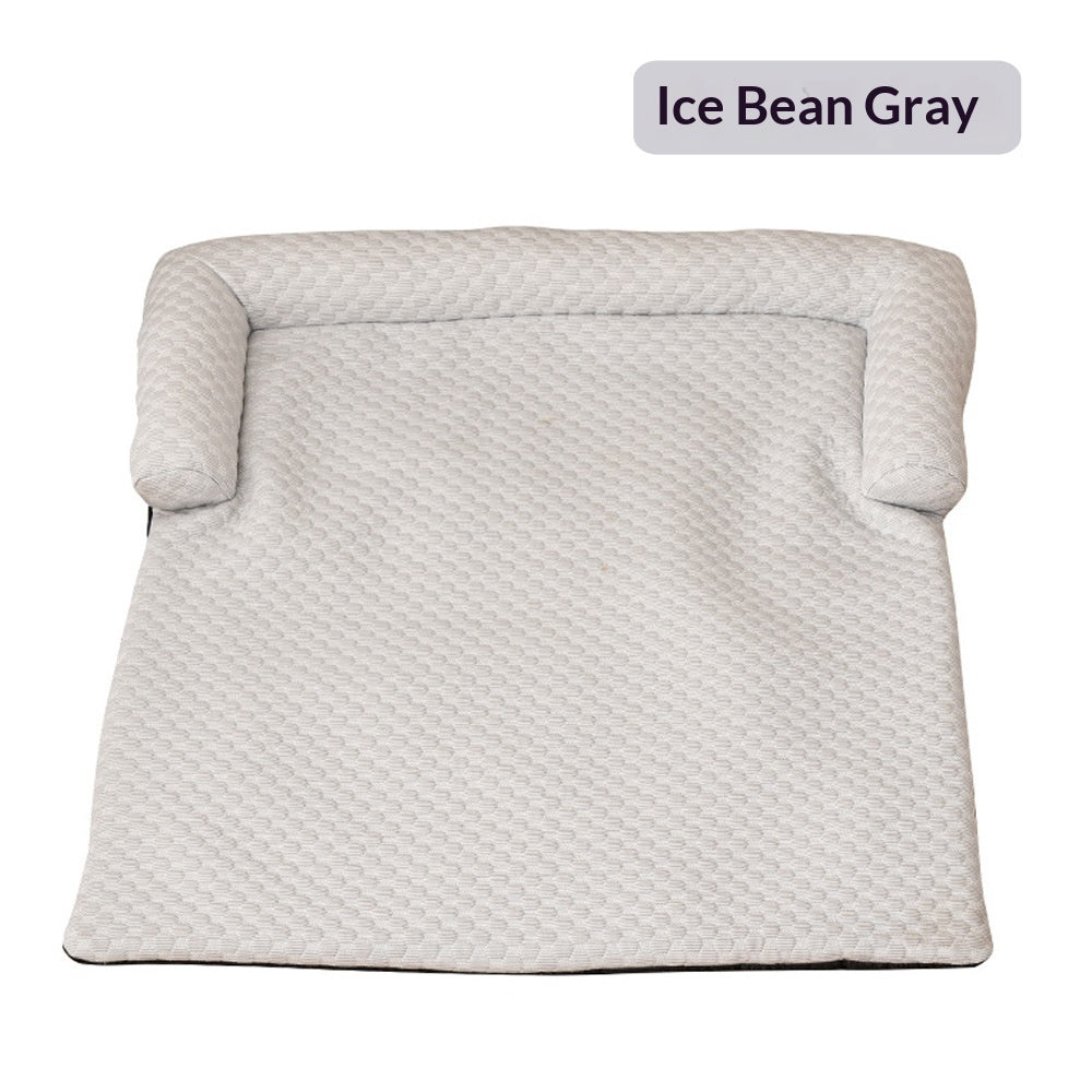 Bed Pet Cooling Mat Dog House Crate Cat Ice Silk Sleeping