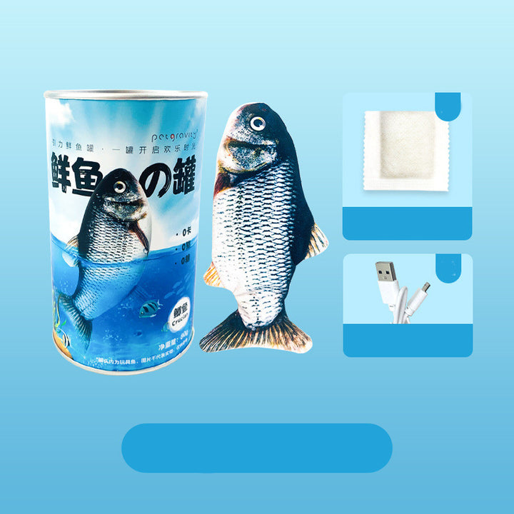 USB-Rechargeable Fish-Shaped Cat Toy