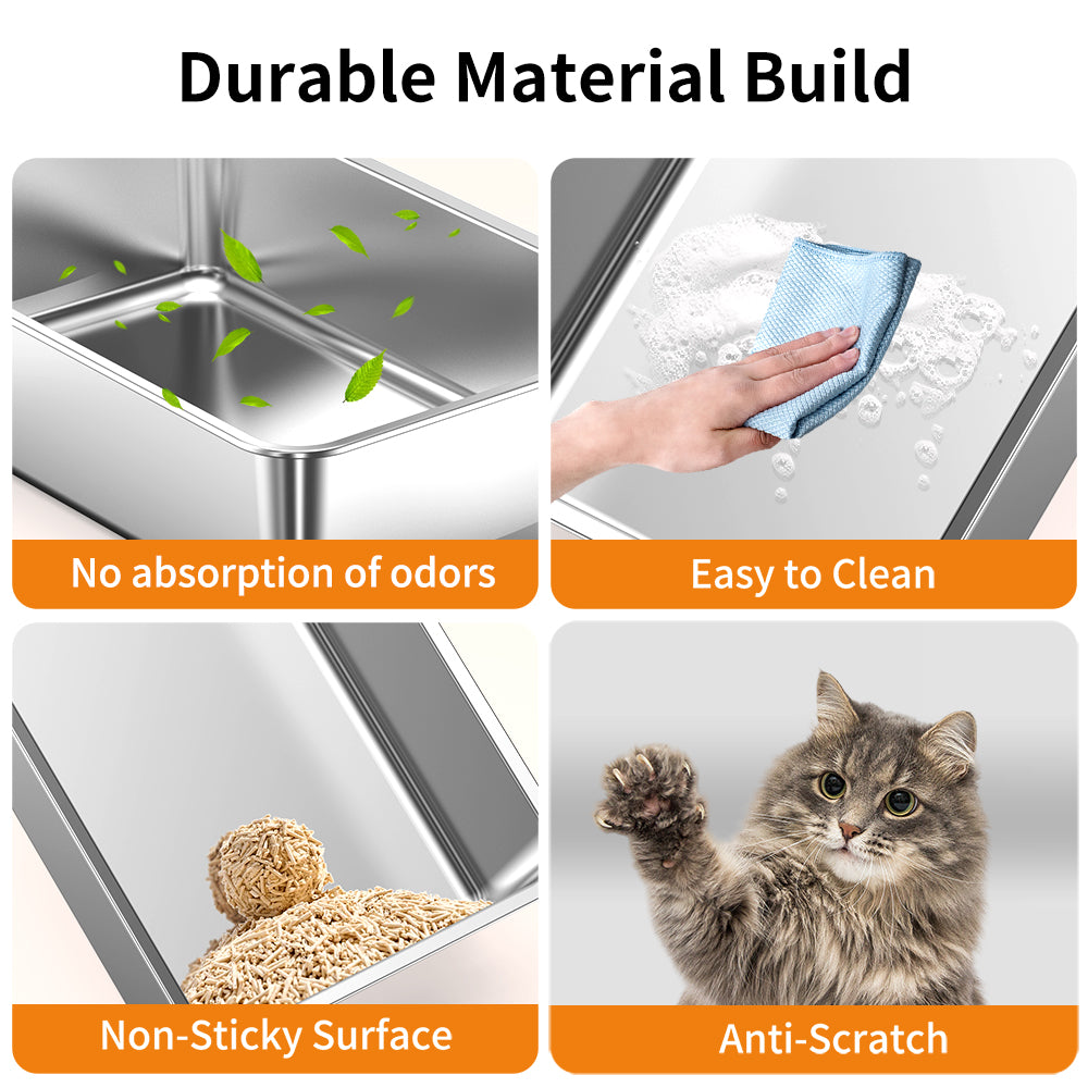 Stainless Steel Cat Litter Box