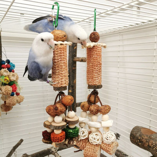 Peony Parrot Bite Cuttlebone Carambola Corncob Vine Bal String Toy