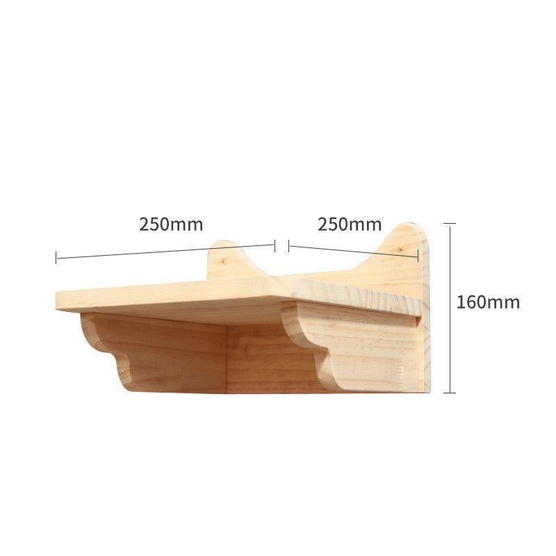 Pet Cat Climbing Frame Wall Type Solid Wood Hanging Platform Ladder