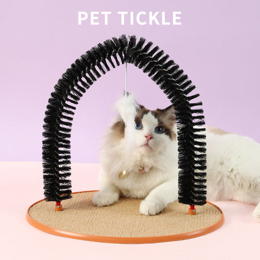 Cat Hair Rub And Anti-itch Device Plastic Arch-shaped Brush
