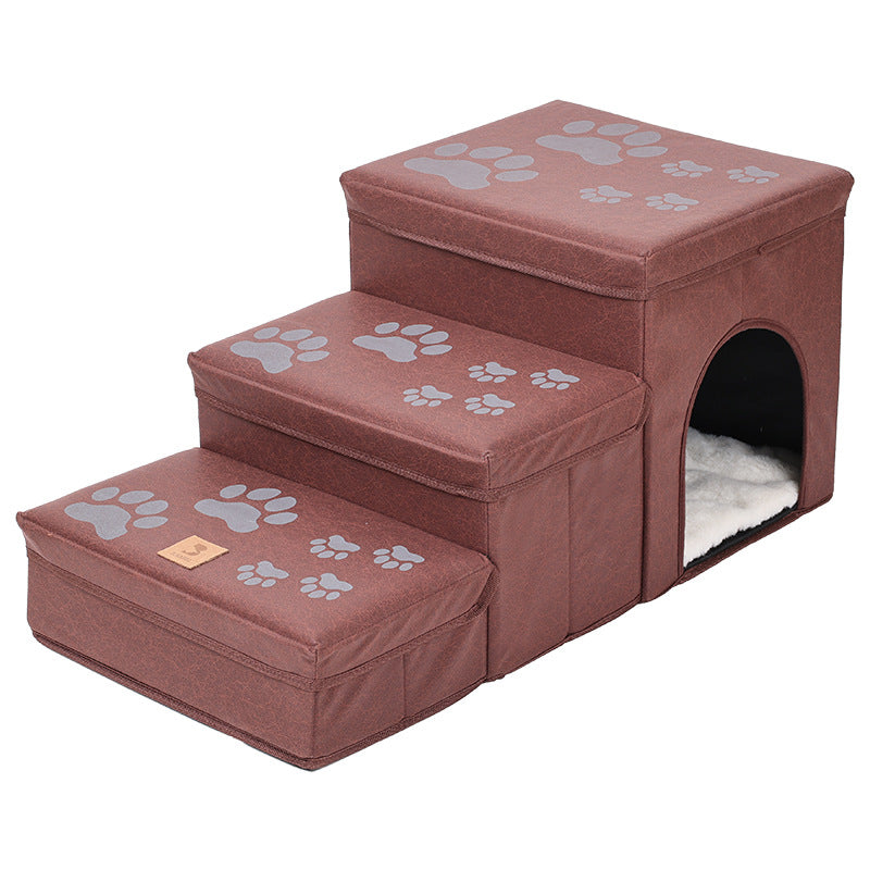 Cat Kennel Cage Multifunctional Dog Stairs Upper Bed Sofa Puppy