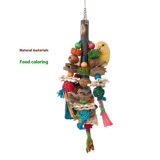 Parrot Toy Bird Decompression Relieving Stuffy Natural Material