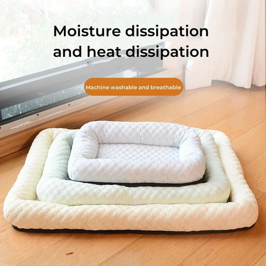Summer Cooling Pet Cat Bed Cushion Ice Pad Dog Sleeping Square