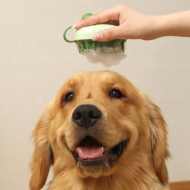 Soft Silicone Pets Hair Remover Comb Handheld Bath Shower Shampoo