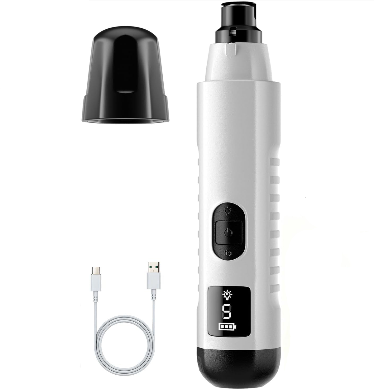2026 New Silent Groom Pro Dog Nail Grinder 5-speed With LED Light
