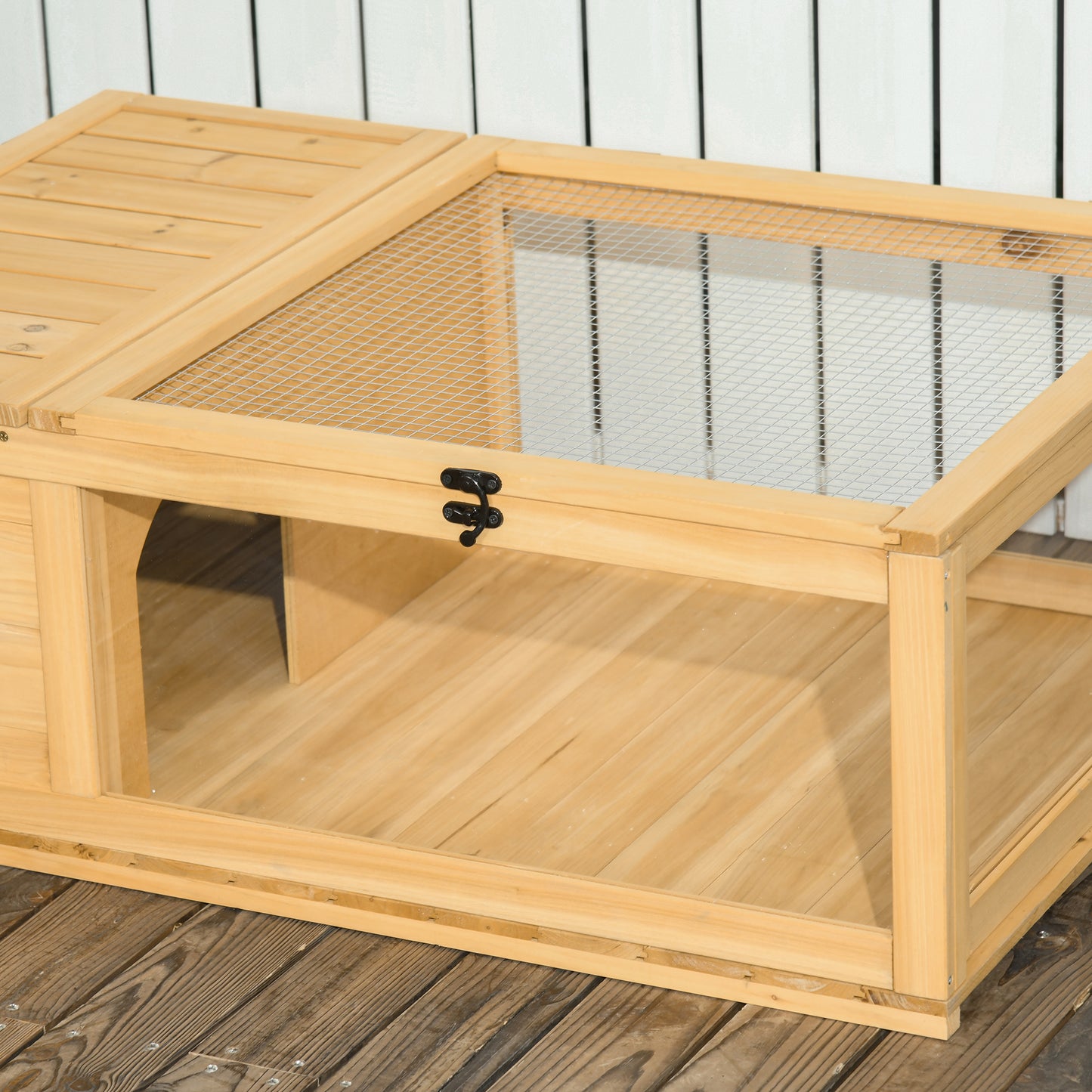 Wooden Reptile Cage With Top Access For Turtles Lizards Snakes