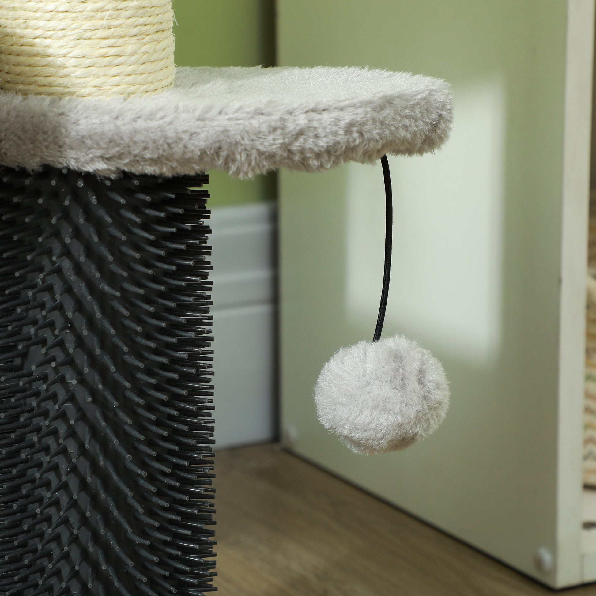 2-in-1 Cat Tree Tower 3-step Pet Stairs With Scratching Posts