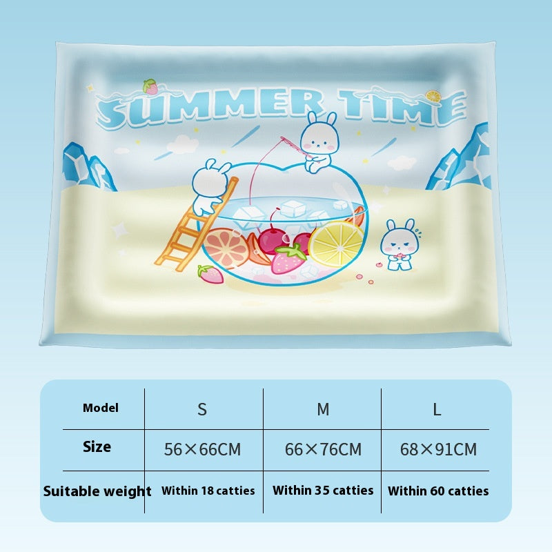 Pet Ice Mat Cat Summer Cooling Cold Nest