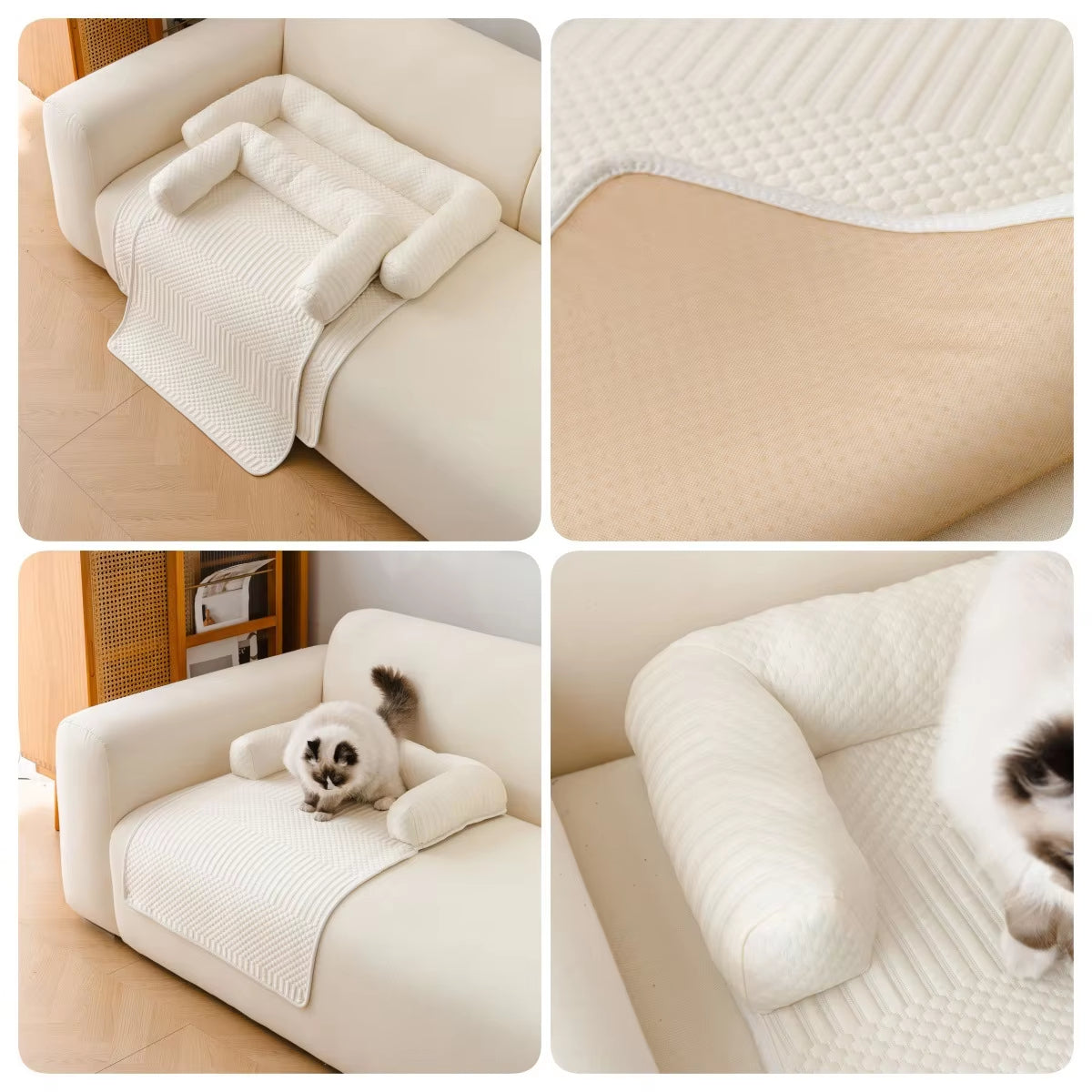 Summer Cooling Ice Silk Pet Bed Mat For Dogs And Cats