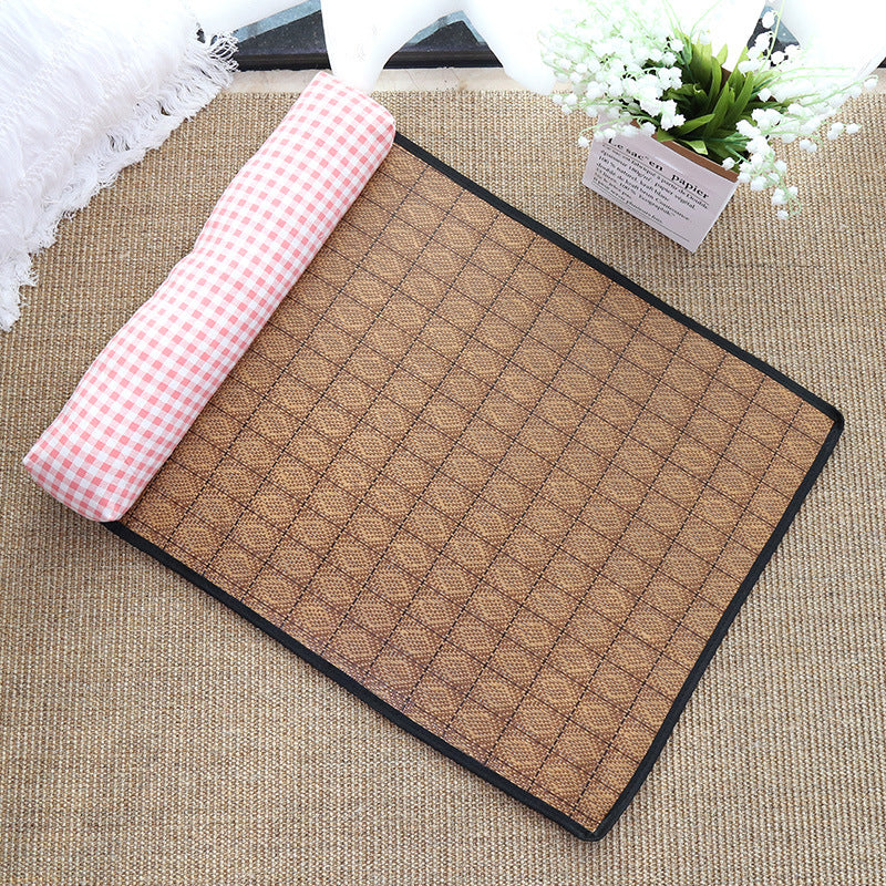 Summer Rattan Pet Mat Pillow Cushion Cooling Catmat Ice Pad