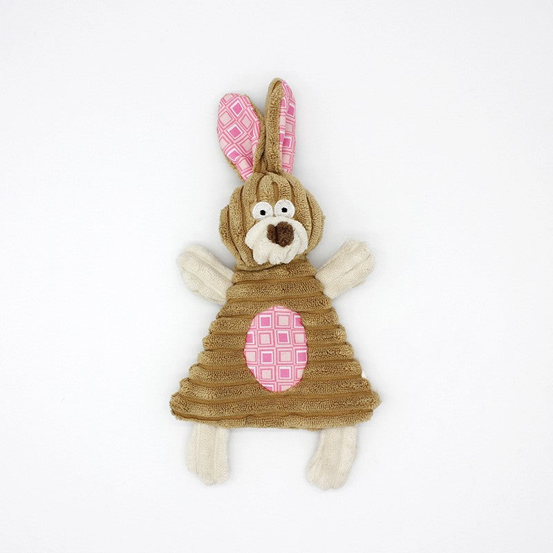 Pet Toy Donkey Shape Corduroy Chew For Dogs Puppy Squeaker Squeaky