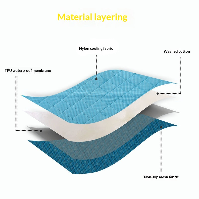 Pet Ice-silk Non-slip Cooling Mat