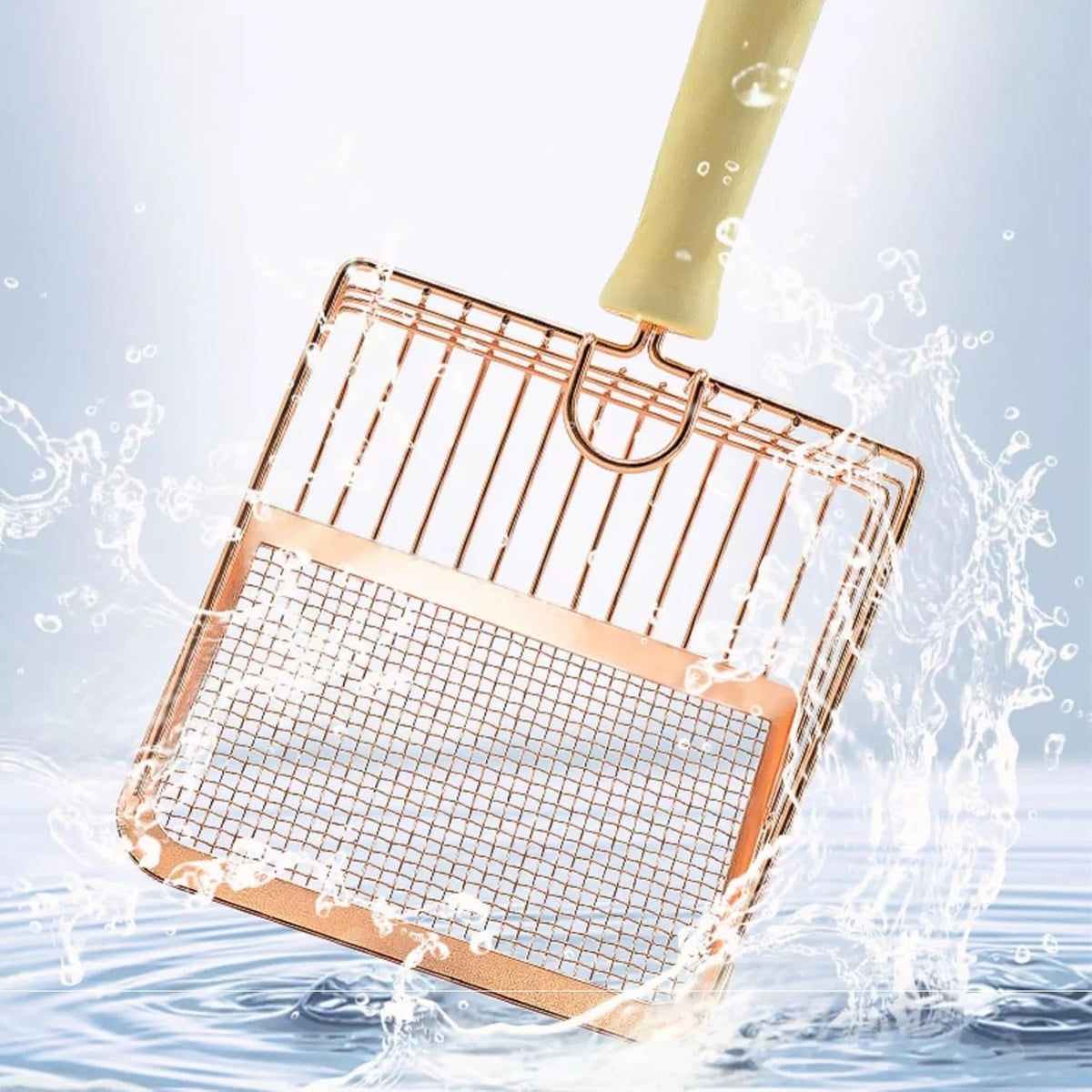 Metal Litter Scoop Pooper Scooper With Wooden Handle Cat Deep Poop