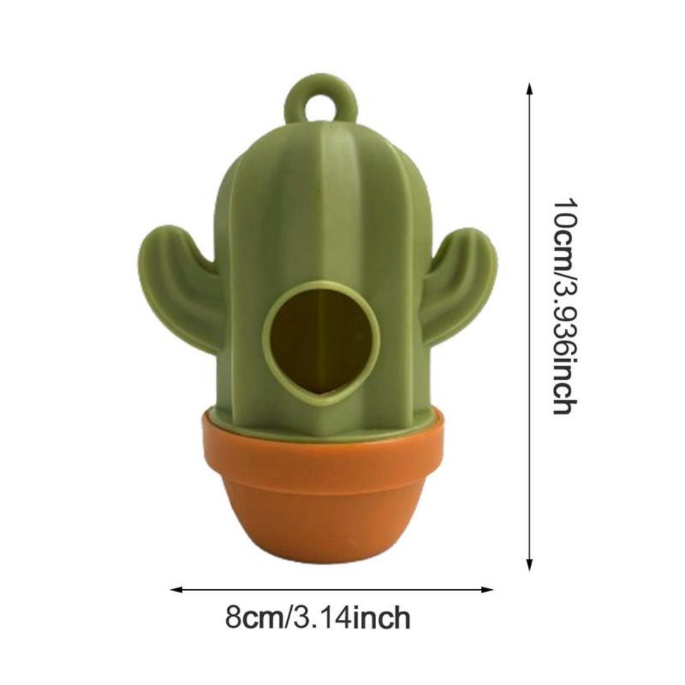 1pcs Cactus Shaped Poop Bag Dispenser Pet Dog Waste Holder Plastic