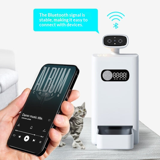 Smart Cat Automatic Feeder Dispenser With Camera Live Monitoring