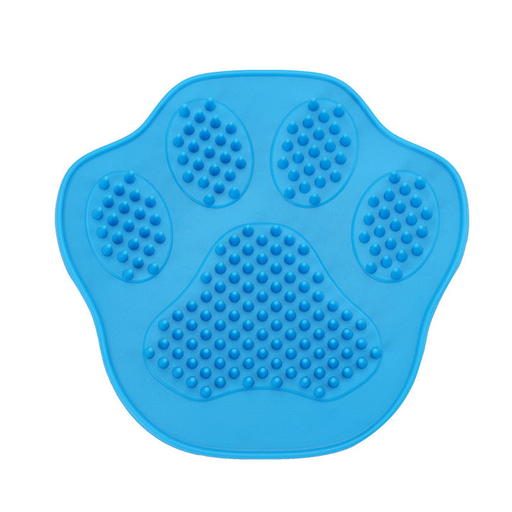 Paw-Shaped Silicone Pet Bath Brush, Single or 2-Pack