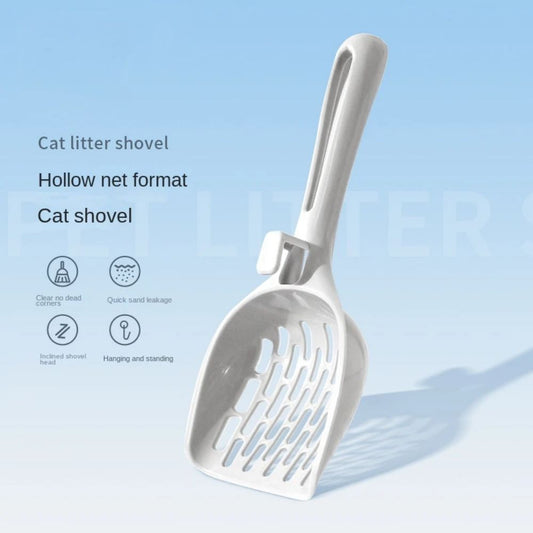 Cat Litter Scoop Plastic Shovel With Base Self Cleaning Box Kitten