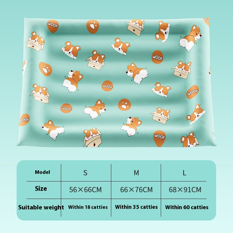Pet Ice Mat Cat Summer Cooling Cold Nest