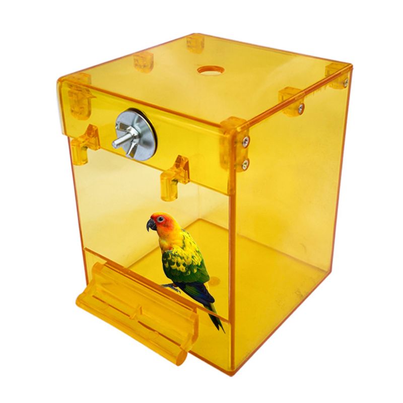 External Bird Bath Transparent Square Basin Supplies Pet
