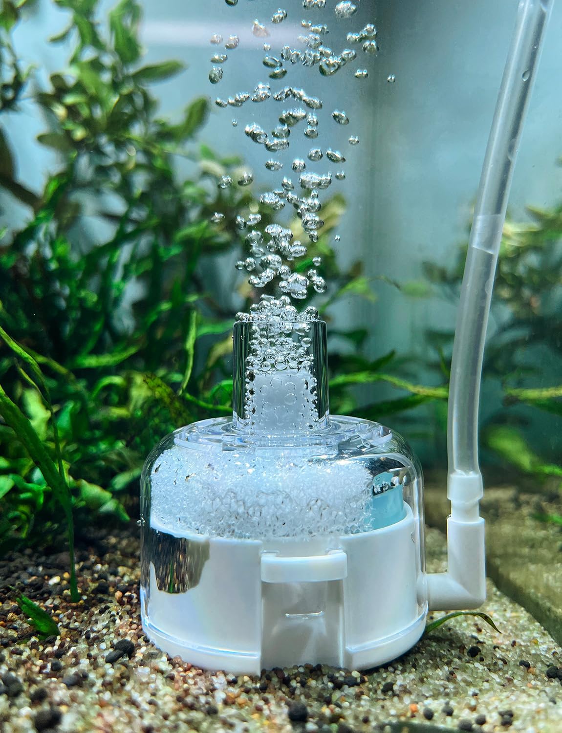Mini Aquarium Sponge Filter Small Fish Tank Submersible Built-in