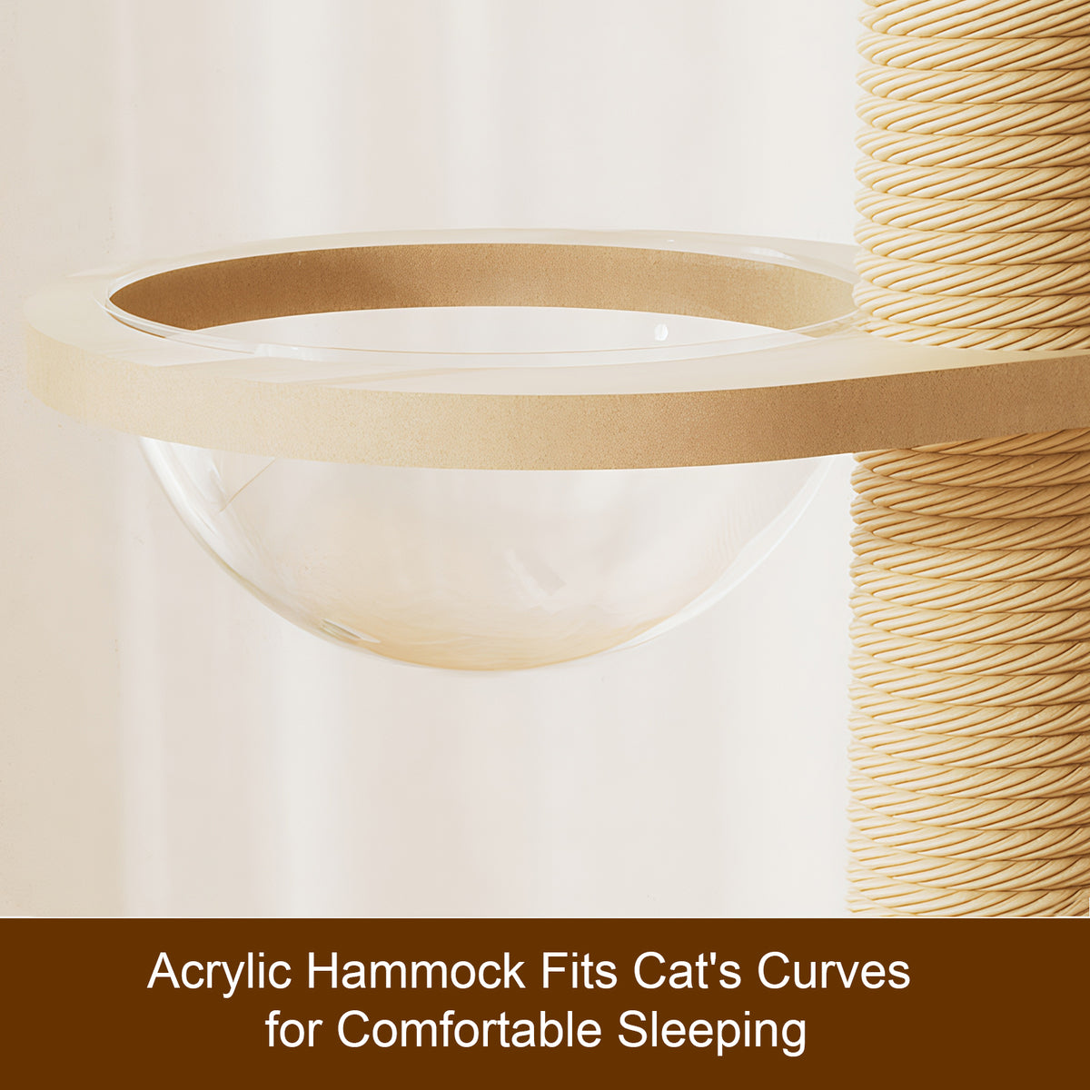 Adjustable Height Floor-to-ceiling Cat Tree Made Of Mdf Board Tall
