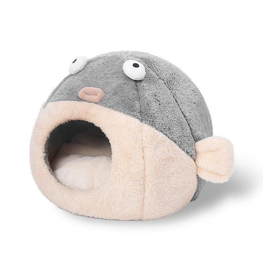 Cute Animal Cat Accessory Furniture Balloonfish-shaped Pet Mats
