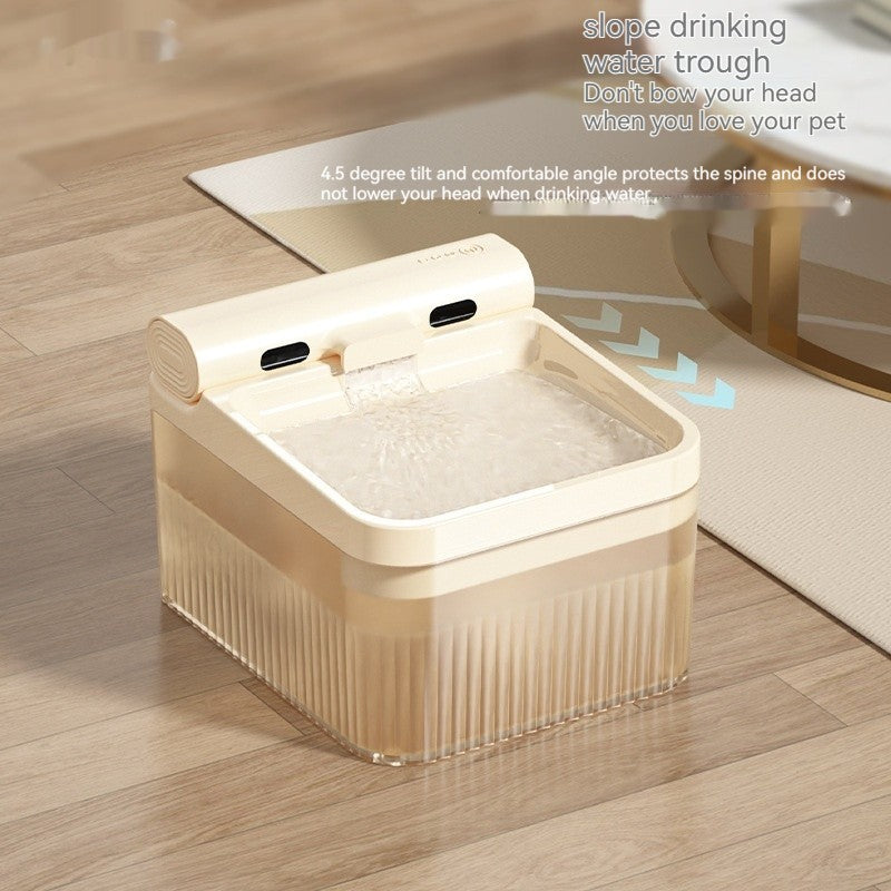 Plastic Pet Smart Water Dispenser Good-looking Triple Filter