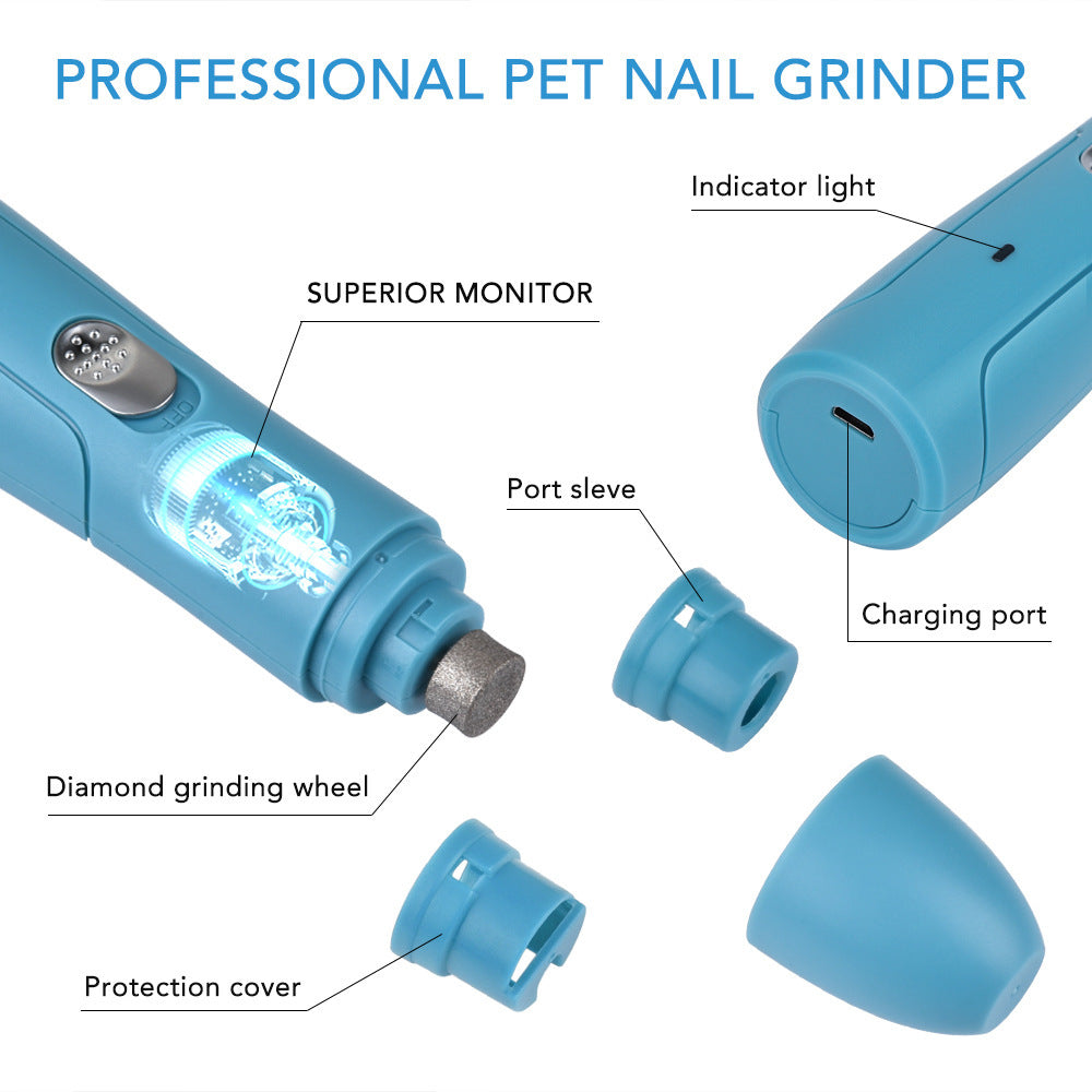 Pet Nail Grinder Electric Polisher For Pet Dog Claw Trimmer Pet