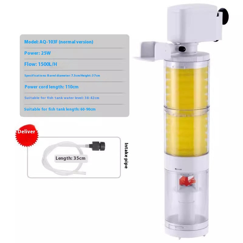 Fish Tank Built-in Filter Three-in-one Suction Wall-hung Urinal