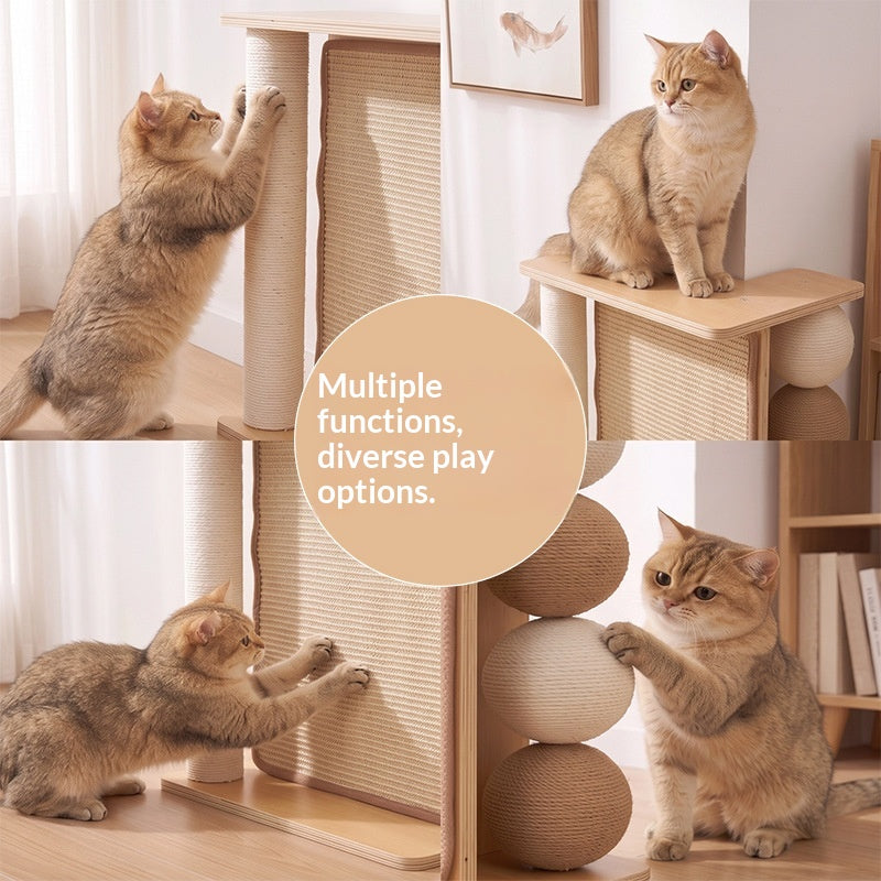 Cat Tree And Scratching Post Combo Durable And Chip-resistant Pet