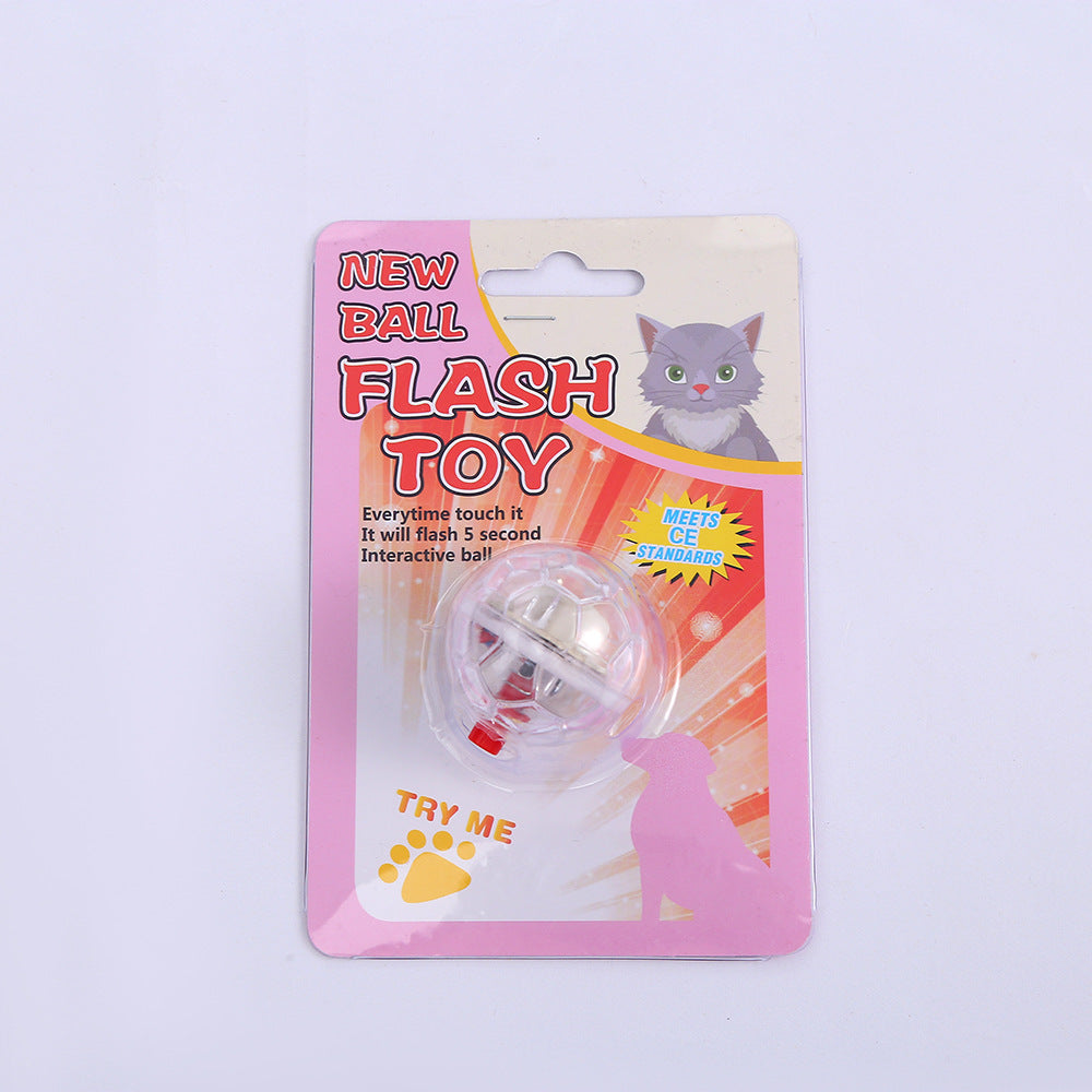 Cat Dog Toy Ball New Fashion Glowing Transparent Plastic Pet