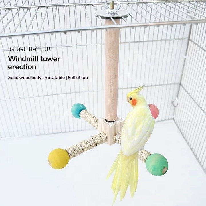 Spinning Windmill Toy for Parrots